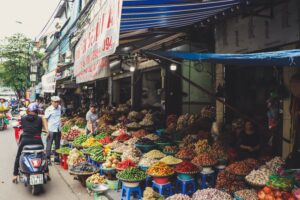 Vegetable market place